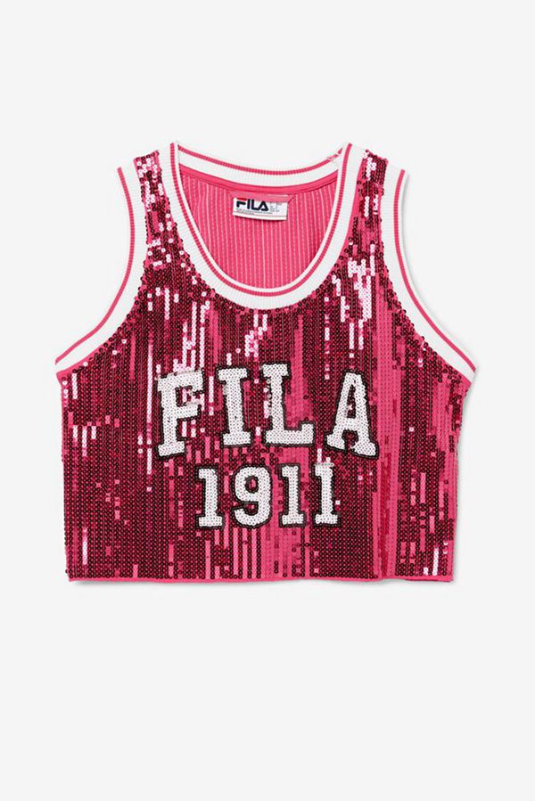 Fila Tričká Damske Nachový - Kiki Glam Crop Jersey Vypredaj - Slovakia 09471-KLQY